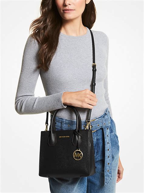 oyster color michael kors|Mercer Medium Pebbled Leather Crossbody Bag .